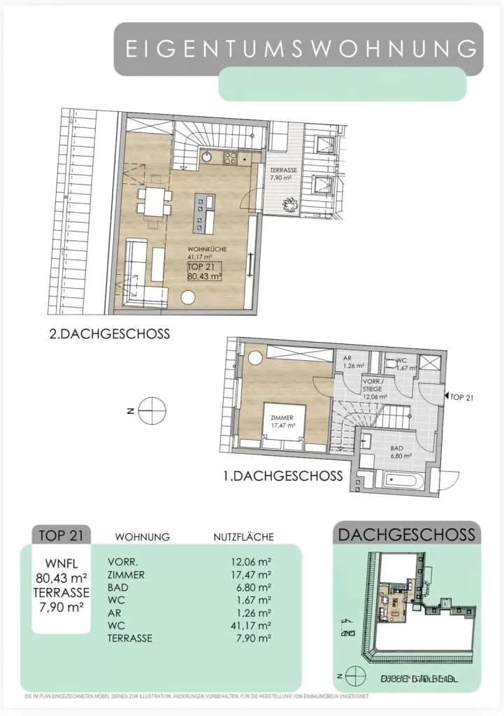 2-Zimmer-Wohnung kaufen in Wien – 80,43 m², € 539.000 – Bild 16 von 16
