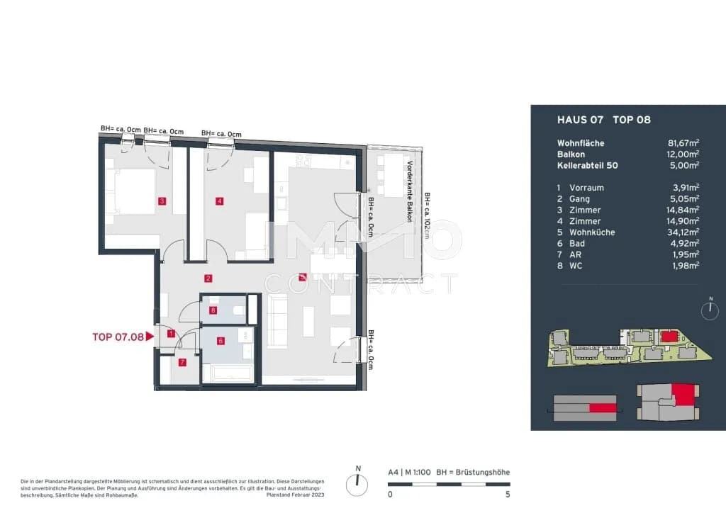3-Zimmer-Wohnung kaufen in Bruck an der Leitha – 81,67 m², € 441.500 – Bild 17 von 17