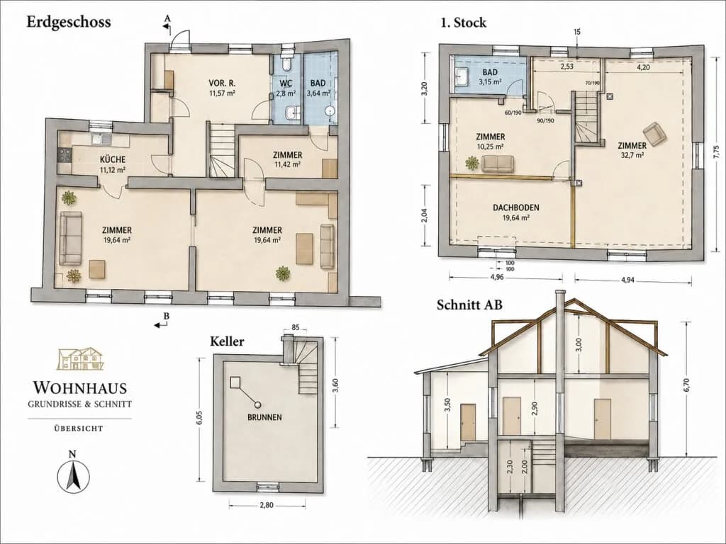 5-Zimmer-Haus kaufen in Baden – 145,57 m², € 419.000 – Bild 20 von 24