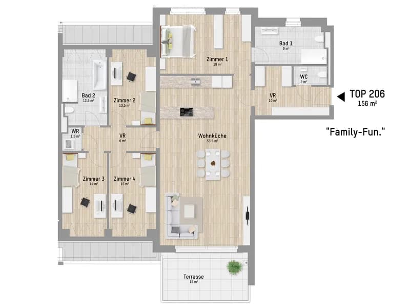 5-Zimmer-Wohnung kaufen in Wien – 155,61 m², € 999.900 – Bild 9 von 15