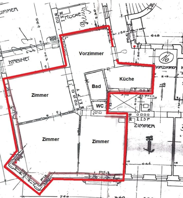 3-Zimmer-Wohnung mieten in Wien – 122 m², € 2.189 – Bild 4 von 7