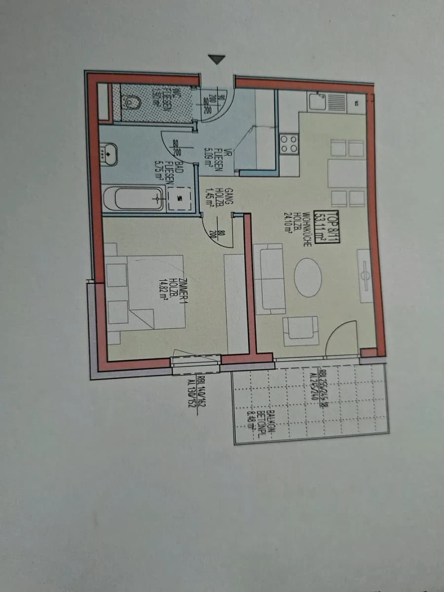2-Zimmer-Wohnung mieten in Sankt Pölten Land – 53 m², € 505