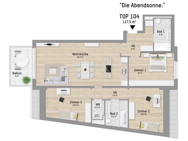 4-Zimmer-Wohnung kaufen in Wien – 118,74 m², € 749.900