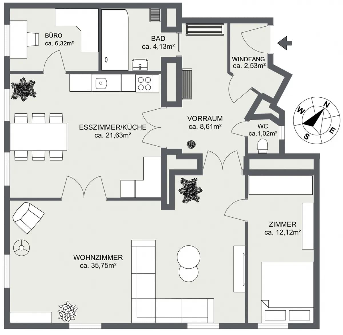 3-Zimmer-Wohnung kaufen in Wien – 92,13 m², € 420.000 – Bild 14 von 15