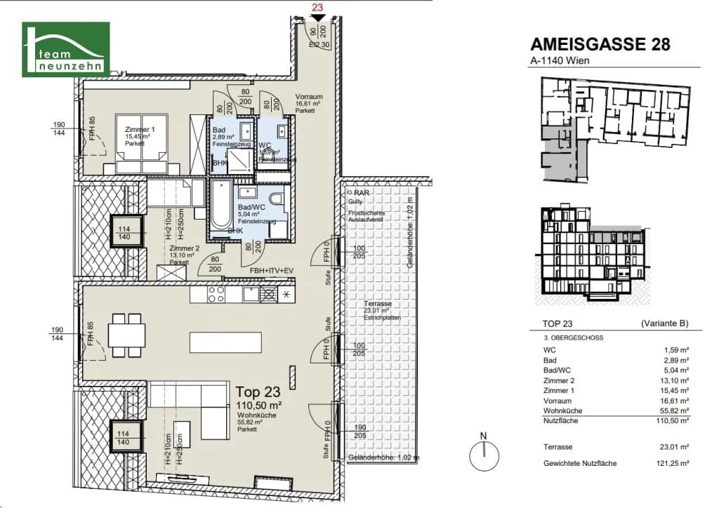 3-Zimmer-Wohnung kaufen in Wien – 110,5 m², € 820.350 – Bild 35 von 35