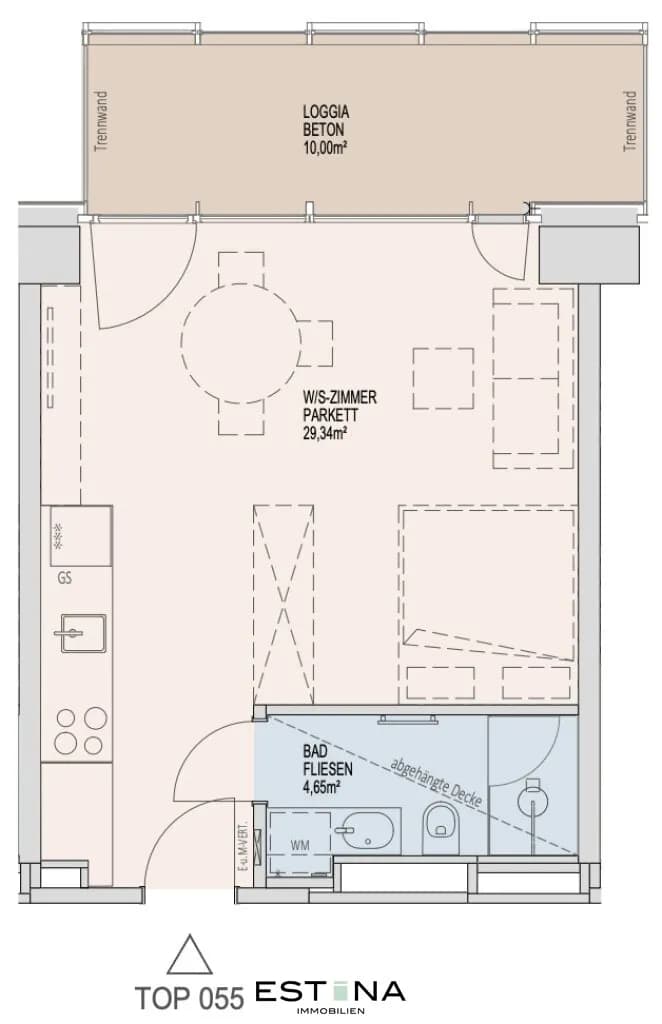 1-Zimmer-Wohnung mieten in Wien – 33,94 m², € 1.100 – Bild 18 von 18