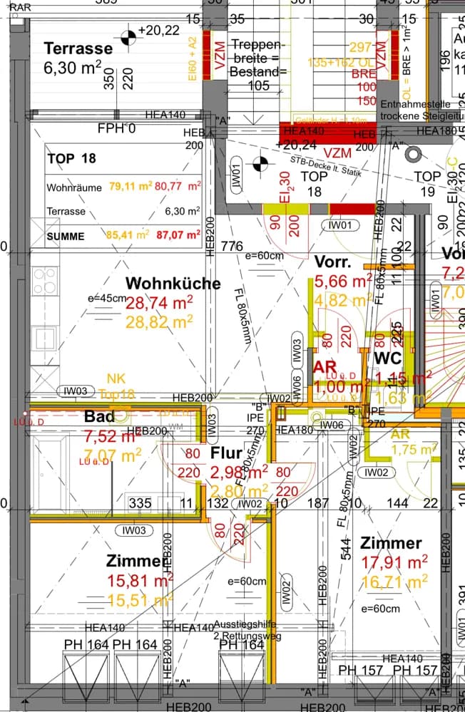 3-Zimmer-Wohnung mieten in Wien – 80,77 m², € 1.790 – Bild 2 von 17