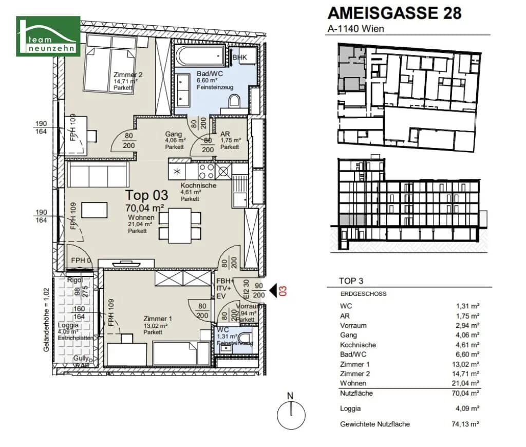 Immobilie kaufen in Wien – 70,04 m², € 425.400 – Bild 29 von 29