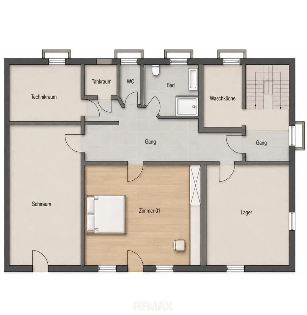8-Zimmer-Gewerbeimmobilie mieten in Imst – 218 m², € 3.800 – Bild 24 von 26