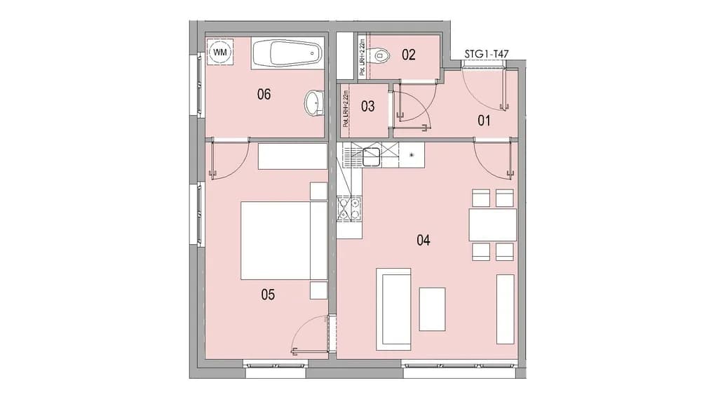 2-Zimmer-Wohnung mieten in Wien – 50 m², € 960 – Bild 7 von 7