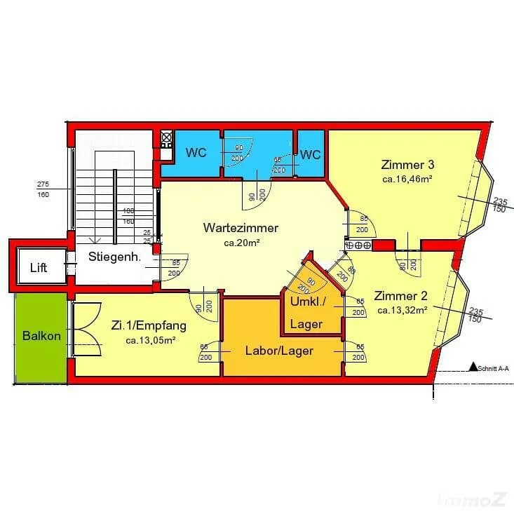 4-Zimmer-Gewerbeimmobilie mieten in Graz – 83 m², € 823