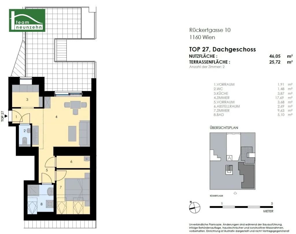2-Zimmer-Wohnung kaufen in Wien – 46 m², € 330.000 – Bild 29 von 29