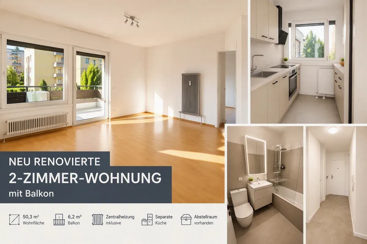 2-Zimmer-Wohnung mieten in Salzburg Stadt – 50 m², € 1.490