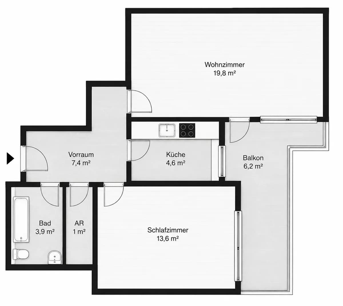 2-Zimmer-Wohnung mieten in Salzburg Stadt – 50 m², € 1.390 – Bild 18 von 18