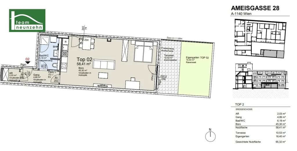 Immobilie kaufen in Wien – 58,41 m², € 375.800 – Bild 28 von 28