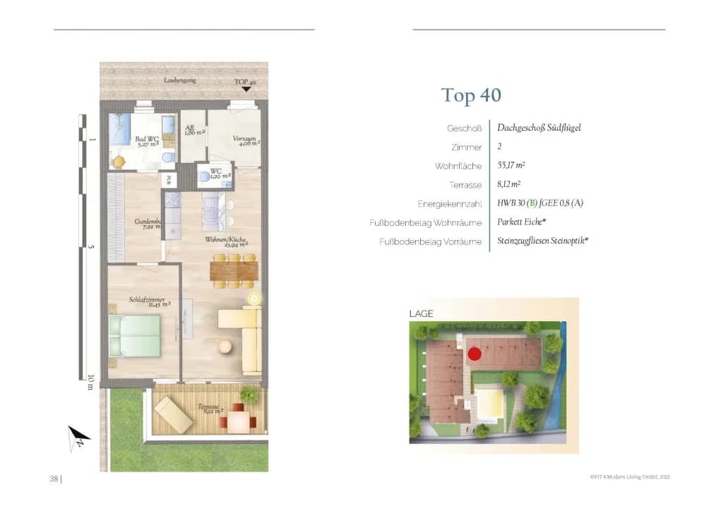 2-Zimmer-Wohnung mieten in Neunkirchen – 55,17 m², € 919 – Bild 21 von 21