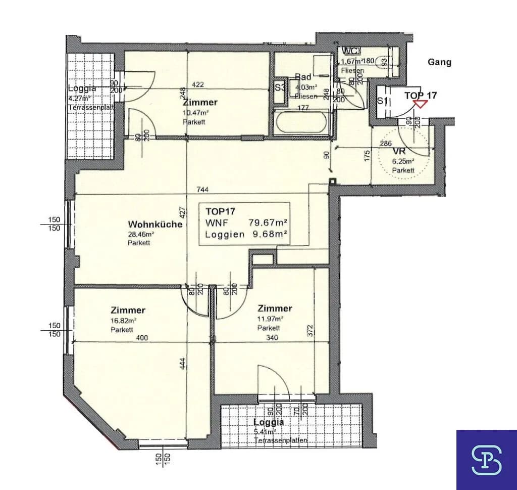 4-Zimmer-Wohnung mieten in Wien – 89,35 m², € 1.792 – Bild 23 von 23