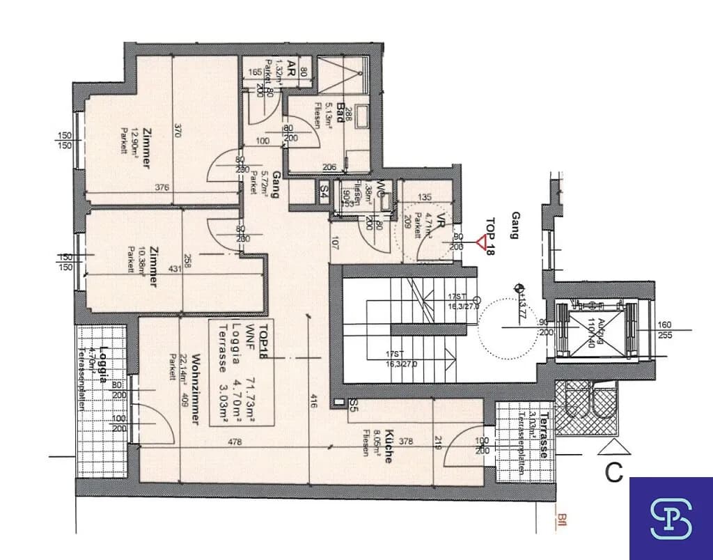 3-Zimmer-Wohnung mieten in Wien – 76,43 m², € 1.565 – Bild 23 von 23