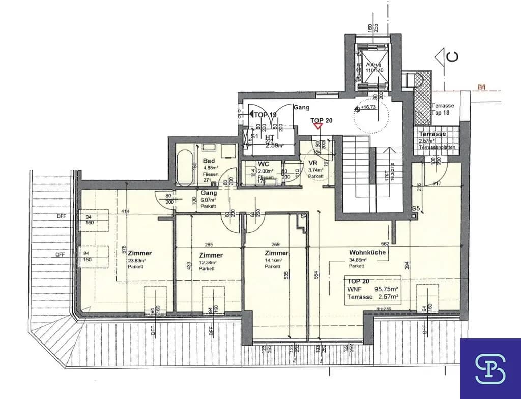 4-Zimmer-Wohnung mieten in Wien – 95,75 m², € 1.989 – Bild 24 von 24