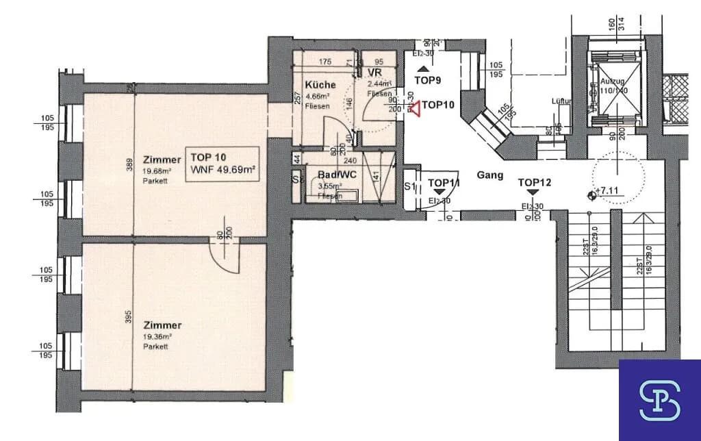 2-Zimmer-Wohnung mieten in Wien – 49,69 m², € 714 – Bild 12 von 12