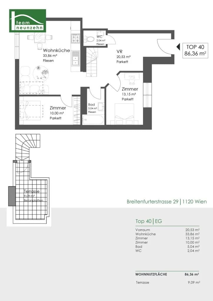 3-Zimmer-Wohnung kaufen in Wien – 86,36 m², € 449.000 – Bild 22 von 22