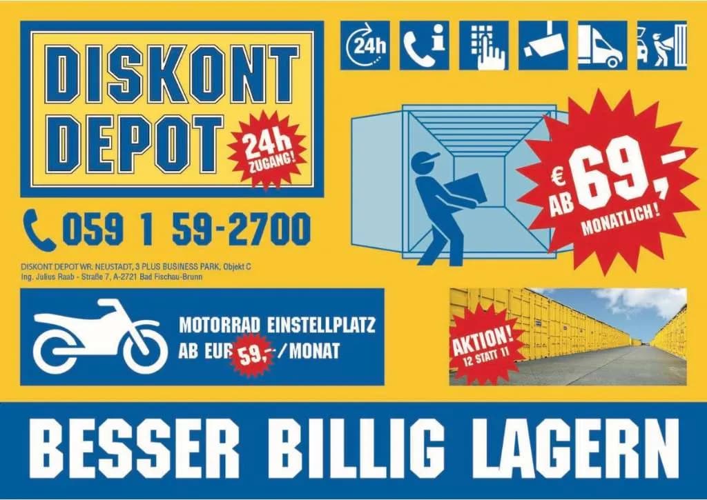 Gewerbeimmobilie mieten in Wiener Neustadt Land – 5 m², € 69