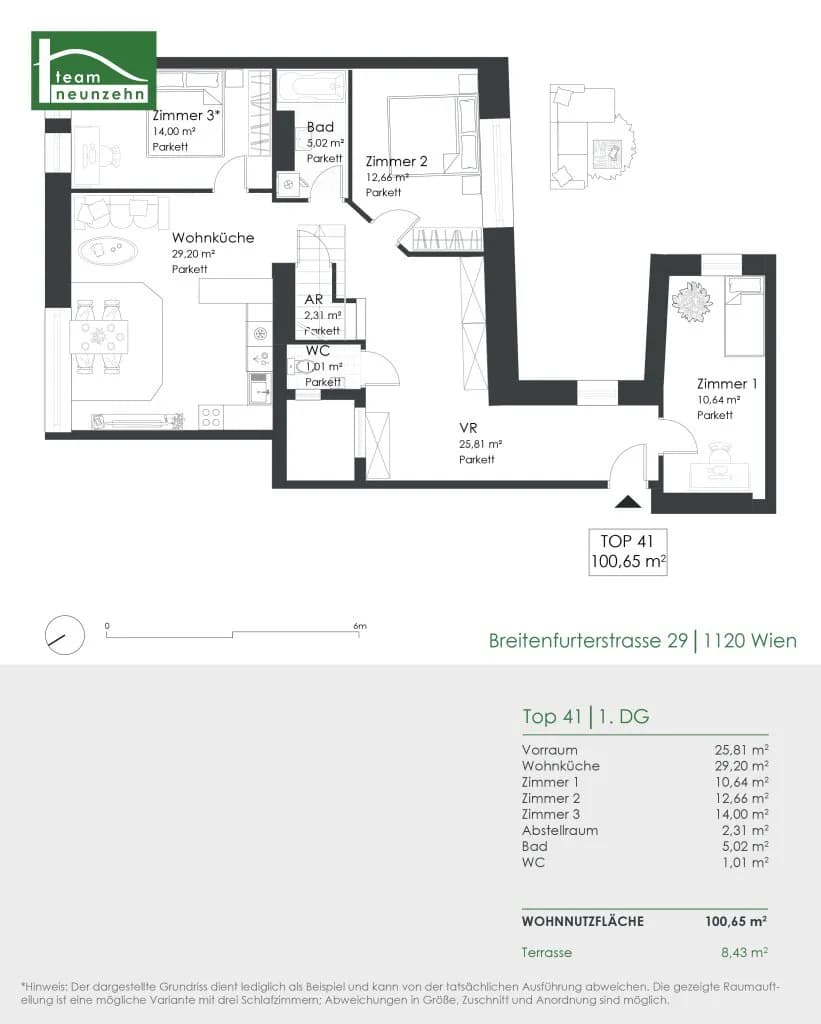4-Zimmer-Wohnung kaufen in Wien – 100,65 m², € 459.000 – Bild 24 von 25
