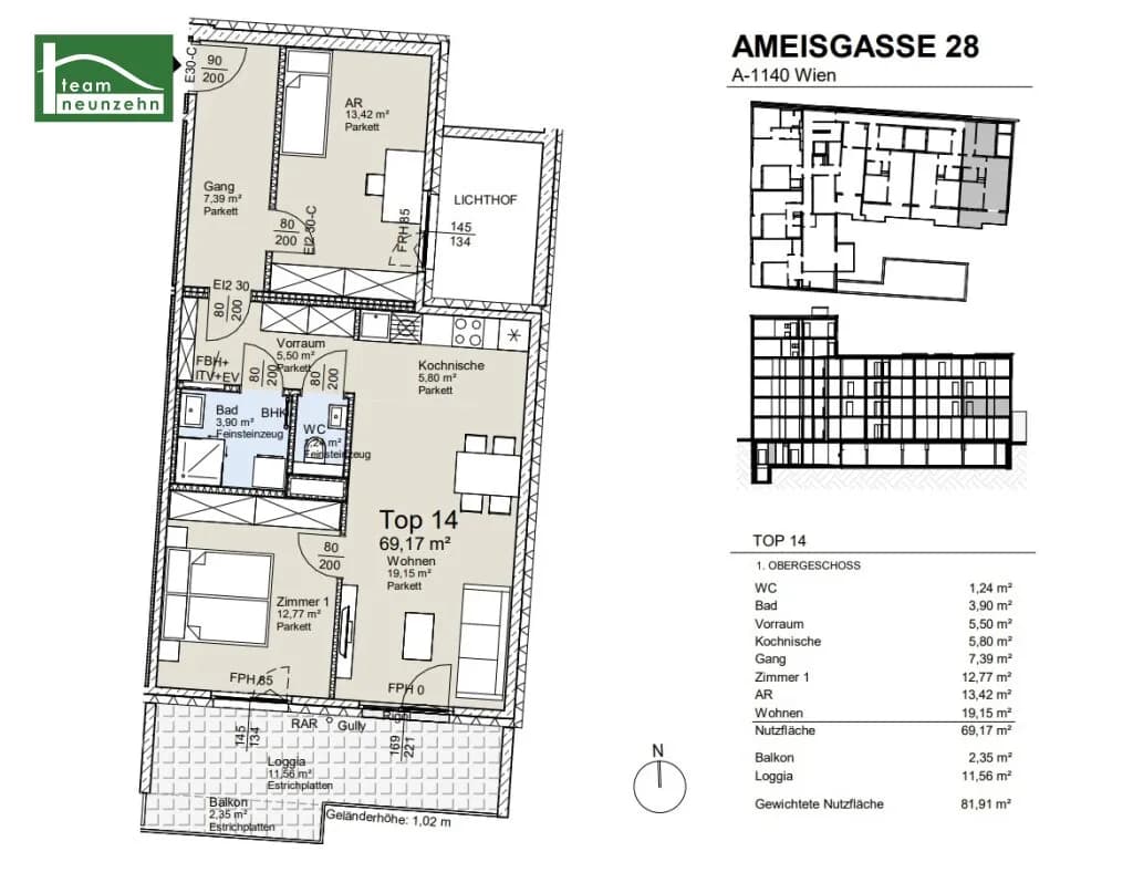 3-Zimmer-Wohnung kaufen in Wien – 69,17 m², € 538.450 – Bild 27 von 27