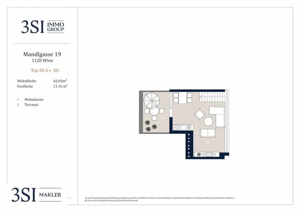 2-Zimmer-Wohnung kaufen in Wien – 62,05 m², € 425.000 – Bild 8 von 8