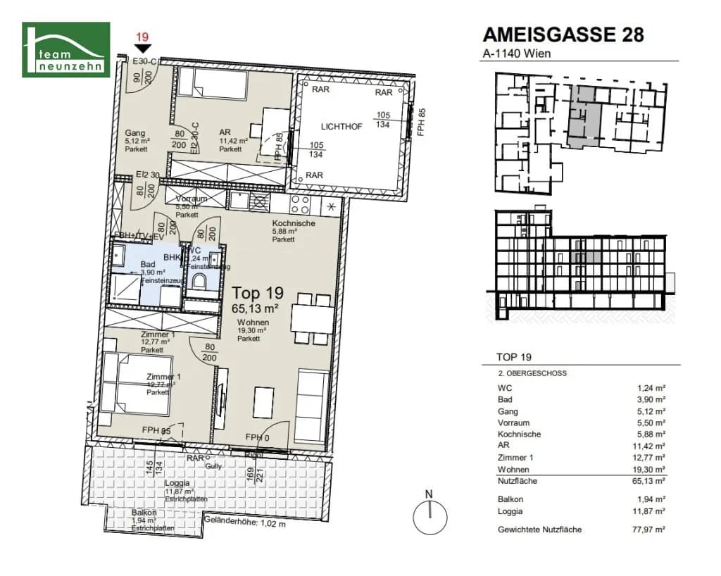 Immobilie kaufen in Wien – 65,13 m², € 460.800 – Bild 26 von 26