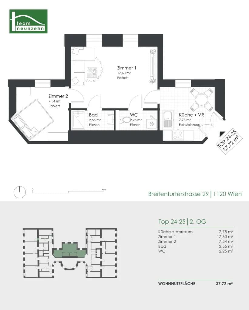 Immobilie kaufen in Wien – 37,72 m², € 154.000 – Bild 20 von 20