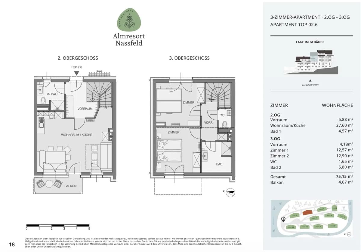 3-Zimmer-Wohnung kaufen in Hermagor – 73,24 m², € 395.174 – Bild 16 von 17