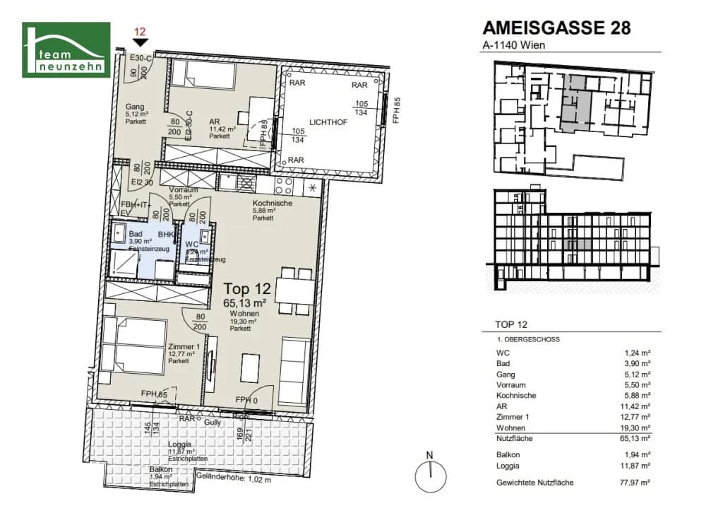 3-Zimmer-Wohnung kaufen in Wien – 65,13 m², € 512.600 – Bild 28 von 28