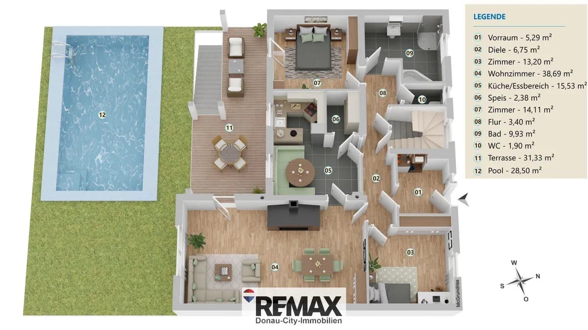 5-Zimmer-Haus kaufen in Korneuburg – 215 m², € 549.000 – Bild 22 von 24