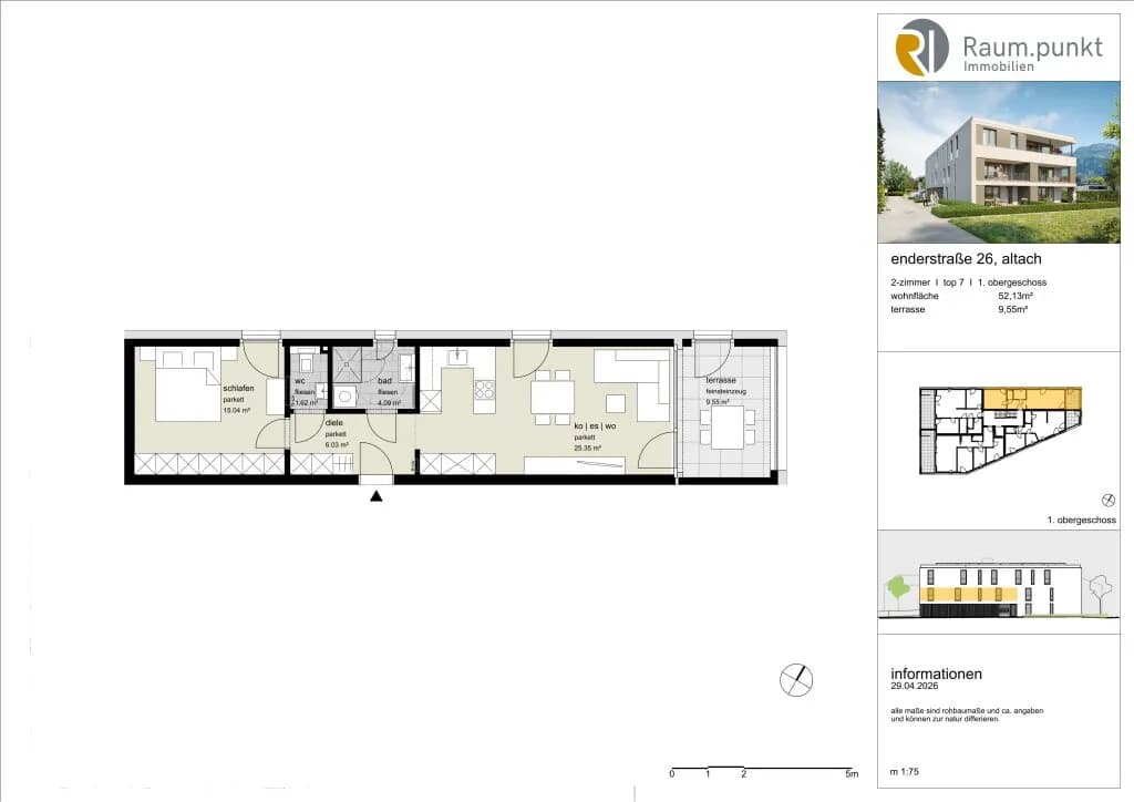 2-Zimmer-Wohnung kaufen in Feldkirch – 52,13 m², € 359.000 – Bild 3 von 4