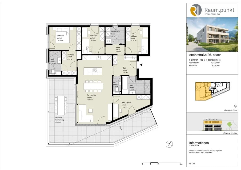 5-Zimmer-Wohnung kaufen in Feldkirch – 123,91 m², € 1.019.000 – Bild 3 von 4