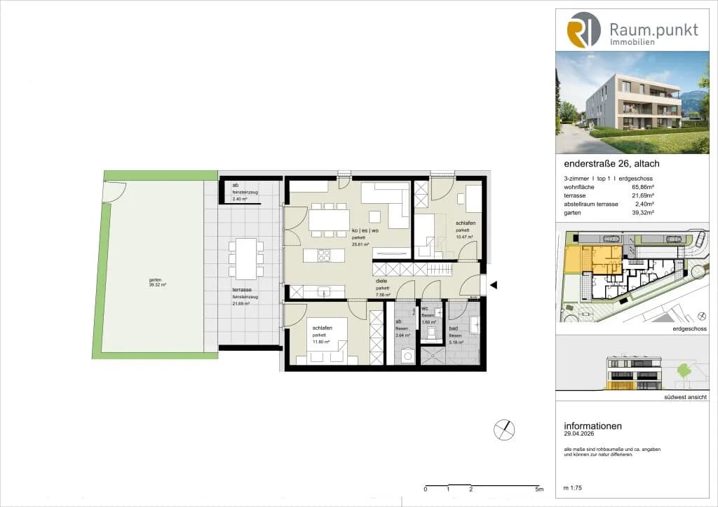 3-Zimmer-Wohnung kaufen in Feldkirch – 65,86 m², € 469.000 – Bild 3 von 4
