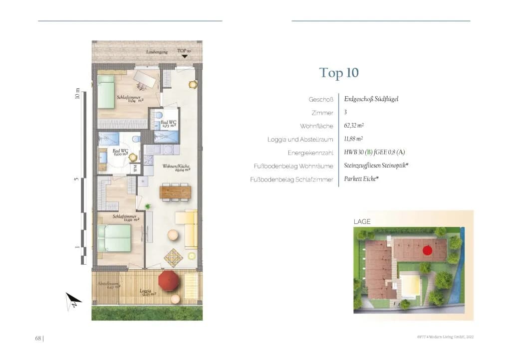 3-Zimmer-Wohnung mieten in Neunkirchen – 62,32 m², € 1.031 – Bild 16 von 16