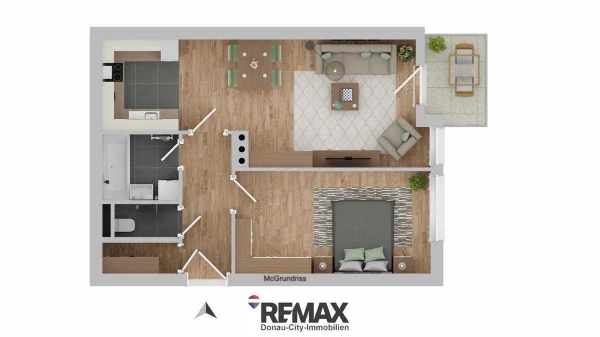 2-Zimmer-Wohnung kaufen in Korneuburg – 50 m², € 149.000 – Bild 21 von 22