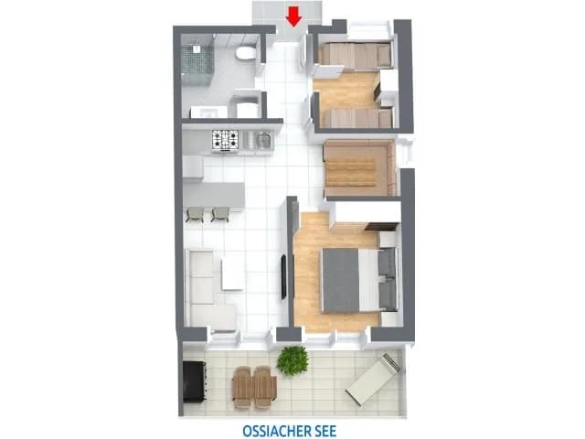 3-Zimmer-Wohnung kaufen in Feldkirchen – 47 m², € 459.000 – Bild 3 von 3