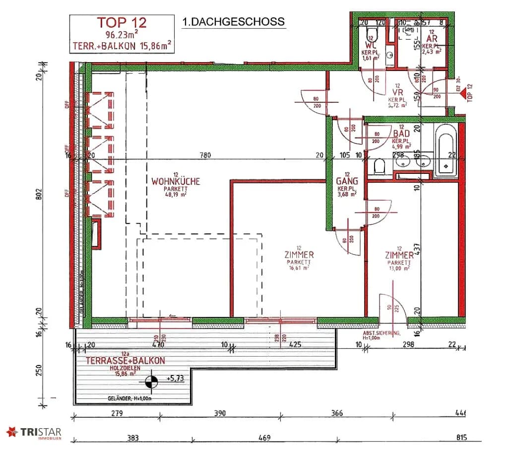 3-Zimmer-Wohnung kaufen in Wien – 95 m², € 585.000