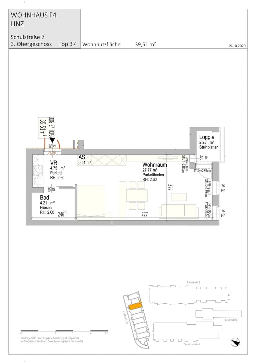 1-Zimmer-Wohnung mieten in Linz – 39,51 m², € 795 – Bild 9 von 23