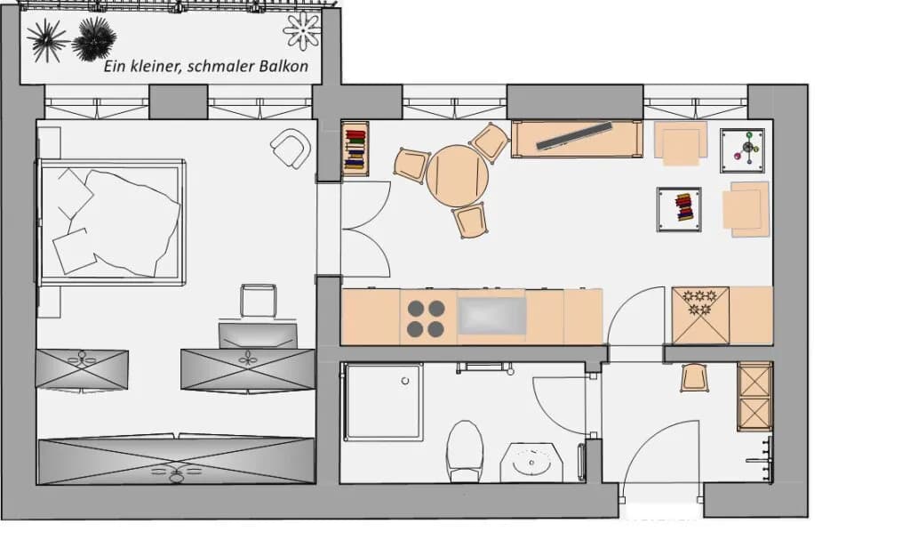 2-Zimmer-Wohnung mieten in Wels – 49,29 m², € 652 – Bild 14 von 15