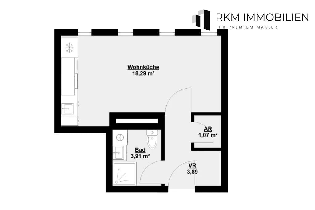 1-Zimmer-Wohnung kaufen in Wien – 27 m², € 153.000 – Bild 11 von 11