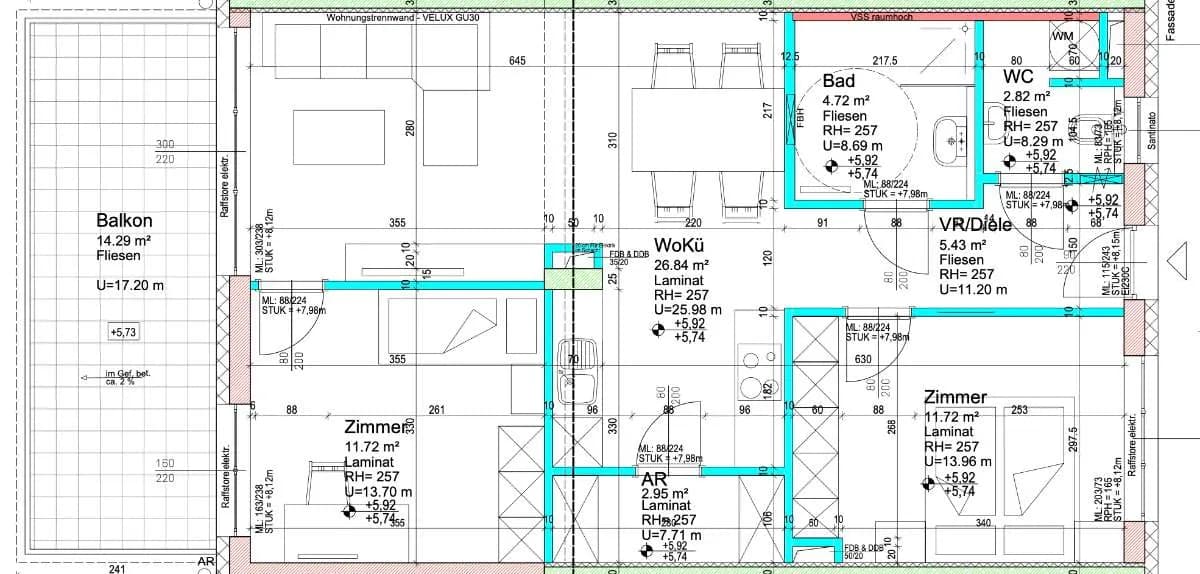 3-Zimmer-Wohnung mieten in Graz – 66 m², € 1.030 – Bild 7 von 7