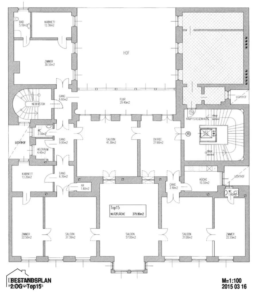 10-Zimmer-Gewerbeimmobilie mieten in Wien – 380 m², € 9.989 – Bild 7 von 7