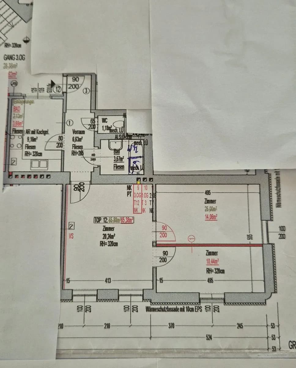 3-Zimmer-Wohnung mieten in Wien – 65 m², € 740