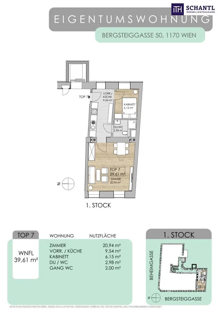 2-Zimmer-Wohnung kaufen in Wien – 39,61 m², € 249.000 – Bild 23 von 23