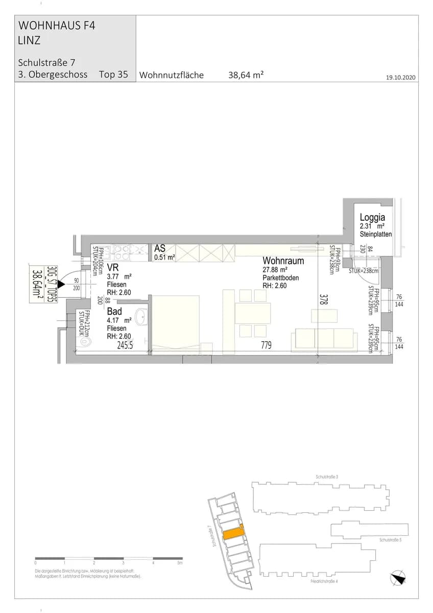 1-Zimmer-Wohnung mieten in Linz – 38,64 m², € 781 – Bild 4 von 19