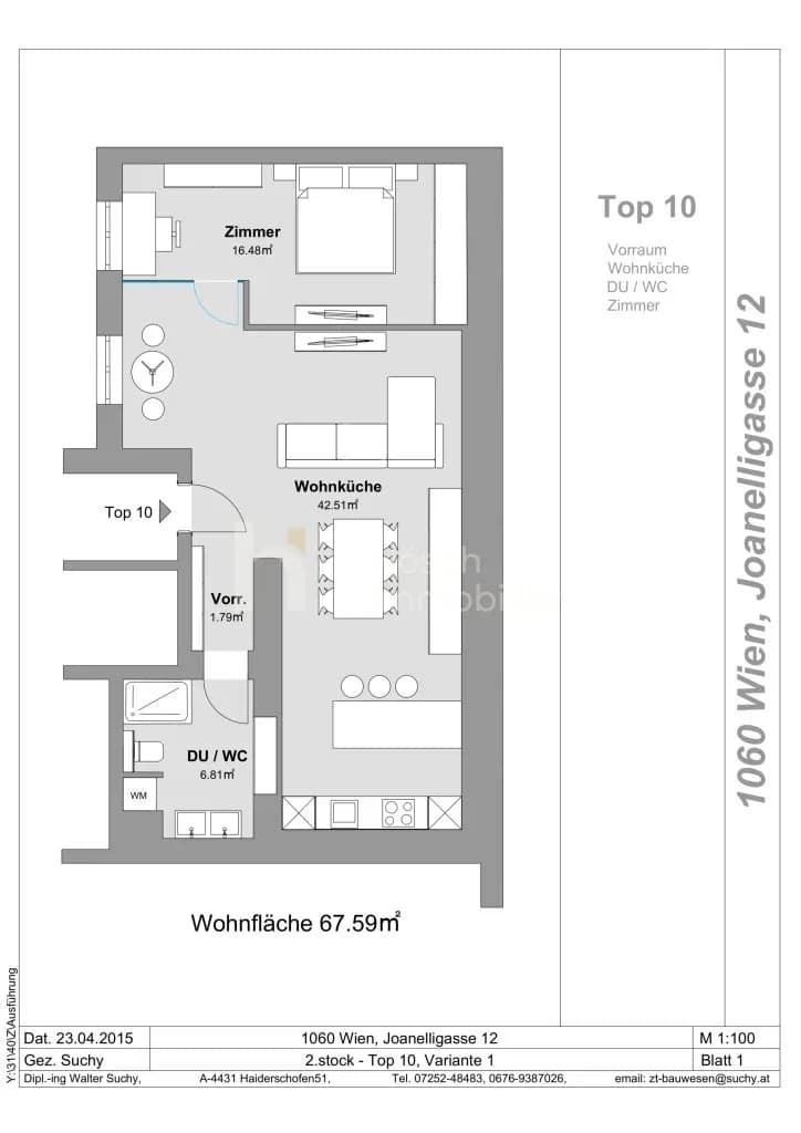 2-Zimmer-Wohnung kaufen in Wien – 67,59 m², € 449.000 – Bild 18 von 18
